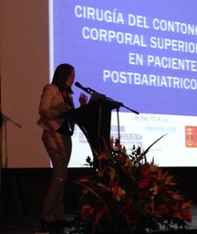 una de las ponentes